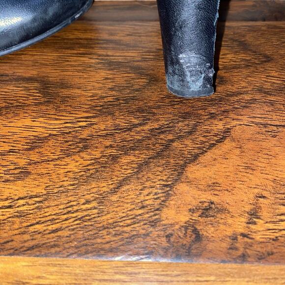 STUART WEITZMAN $1200 Ultra Highland Over The Knee 9.5 Black Leather Heel Boots - Picture 14 of 16